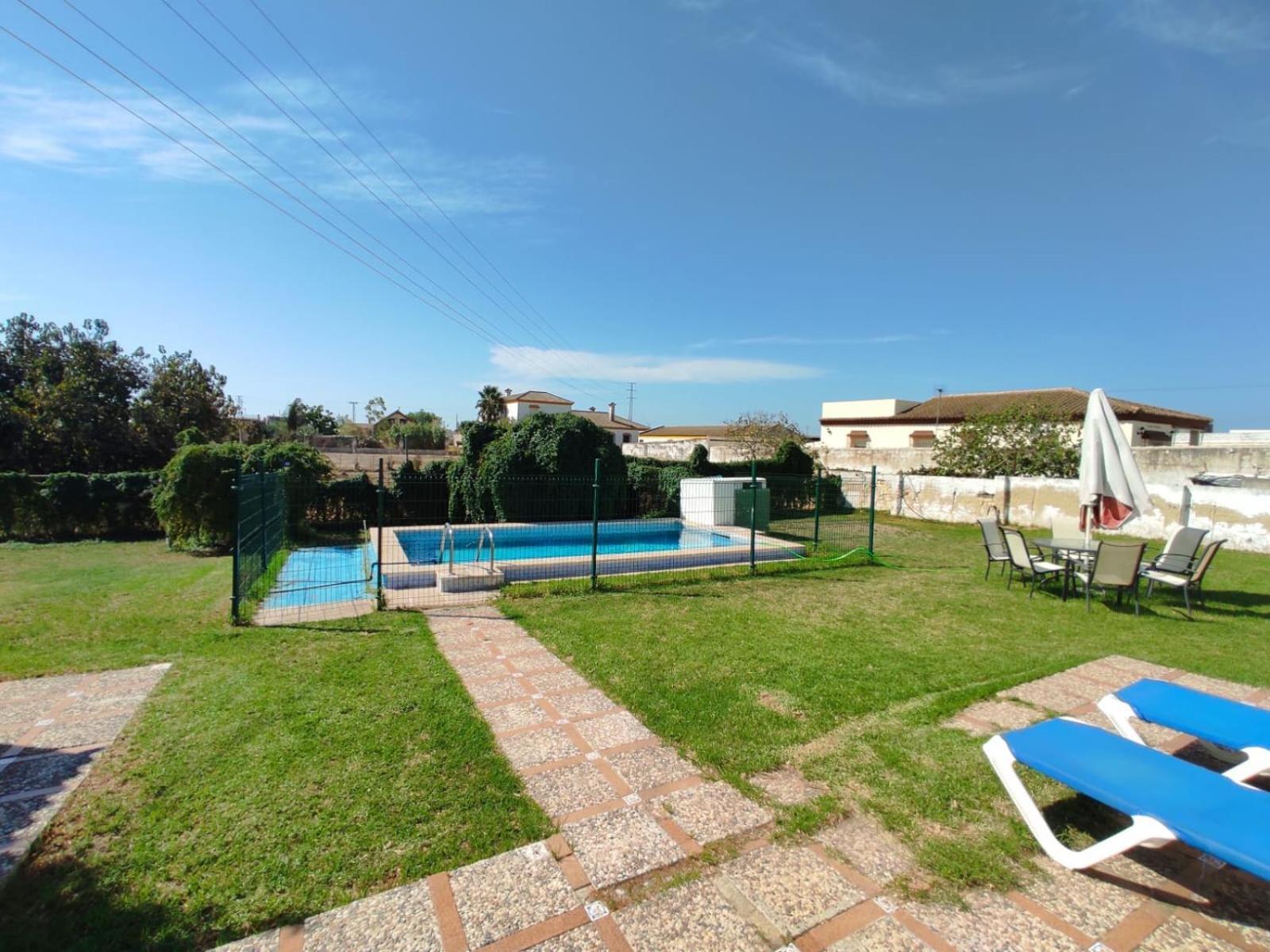 Casa Rural Con Piscina Verdugo Эль-Пуэрто-де-Санта-Мария Экстерьер фото